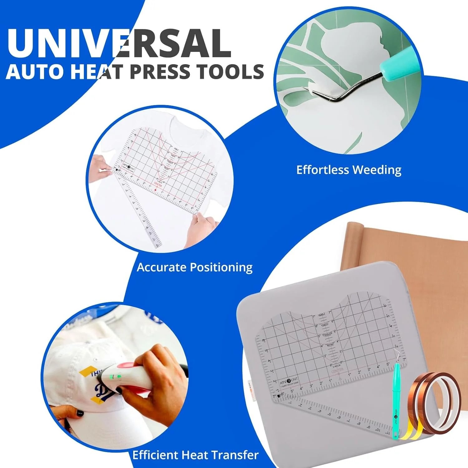 55 Pack Heat Press Accessories for 15X15 Heat Press Machine - Image 5