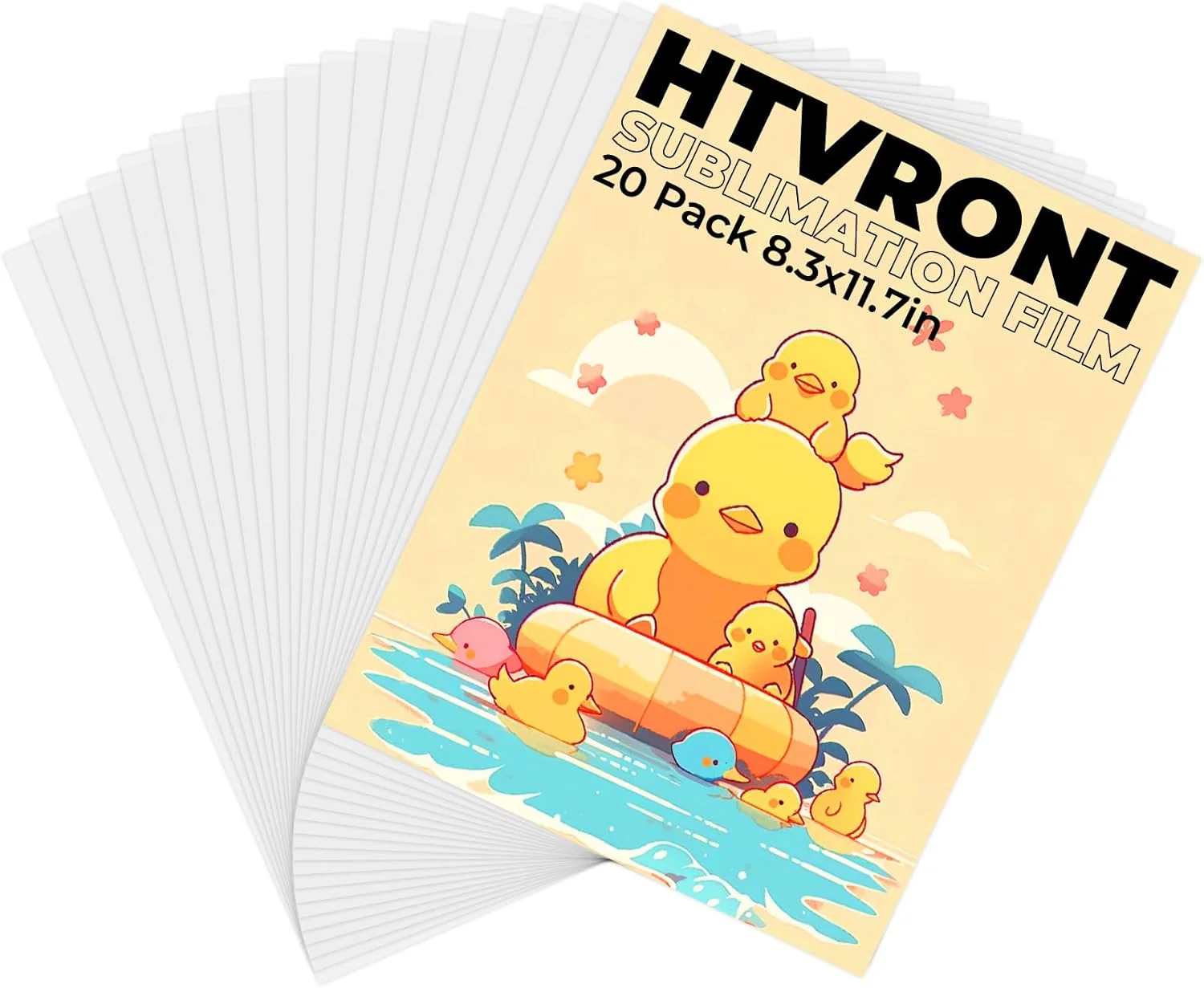 A4 Sublimation Film Bundle - 5 Pcs/20 Pcs/60 Pcs/120 Pcs/180 Pcs, For H17 - Image 14
