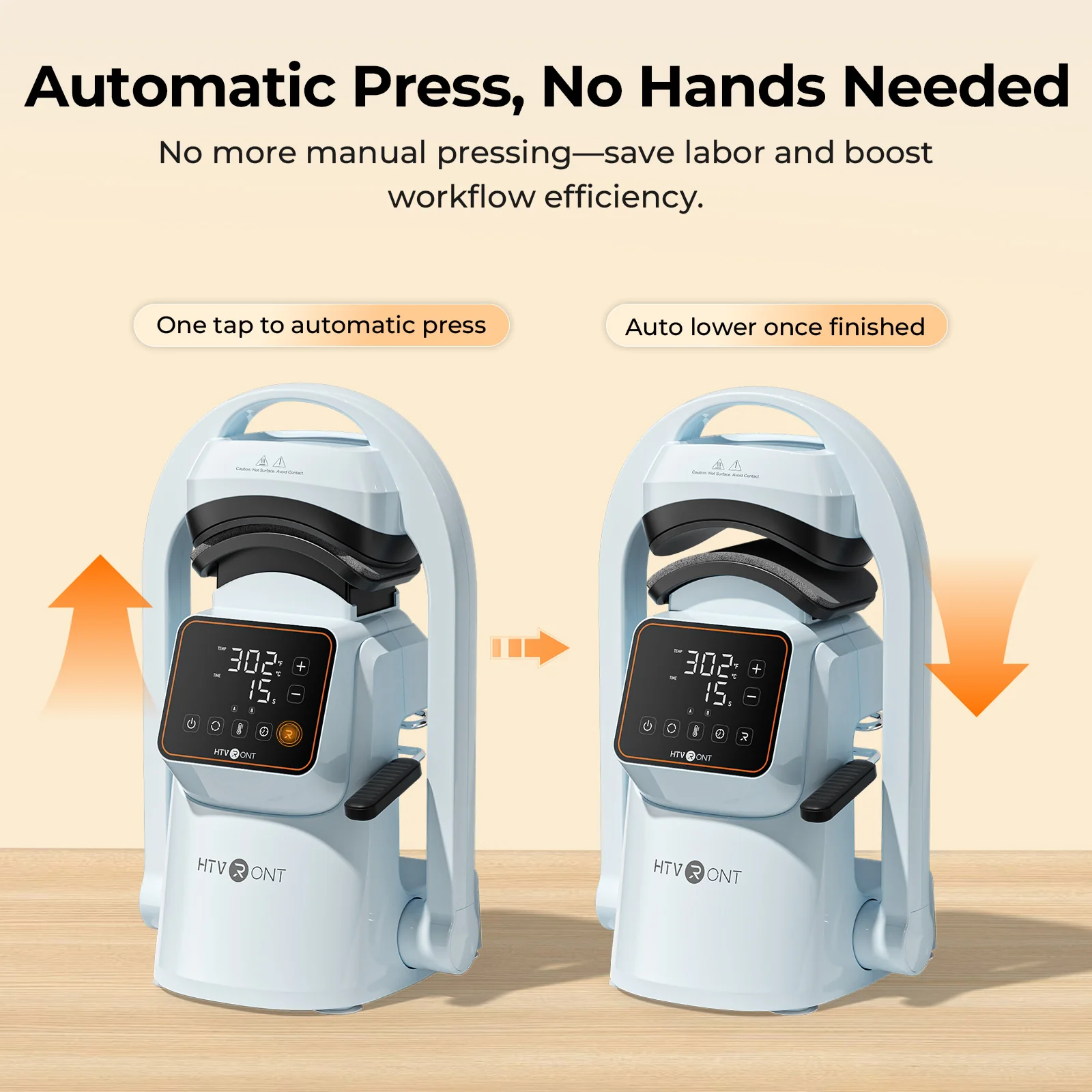 [All-in-One Kit]HTVRONT Auto Heat Press 15"x15"+Tumbler Press+a300 auto Hat Press Machine+All in Bundle - Image 17