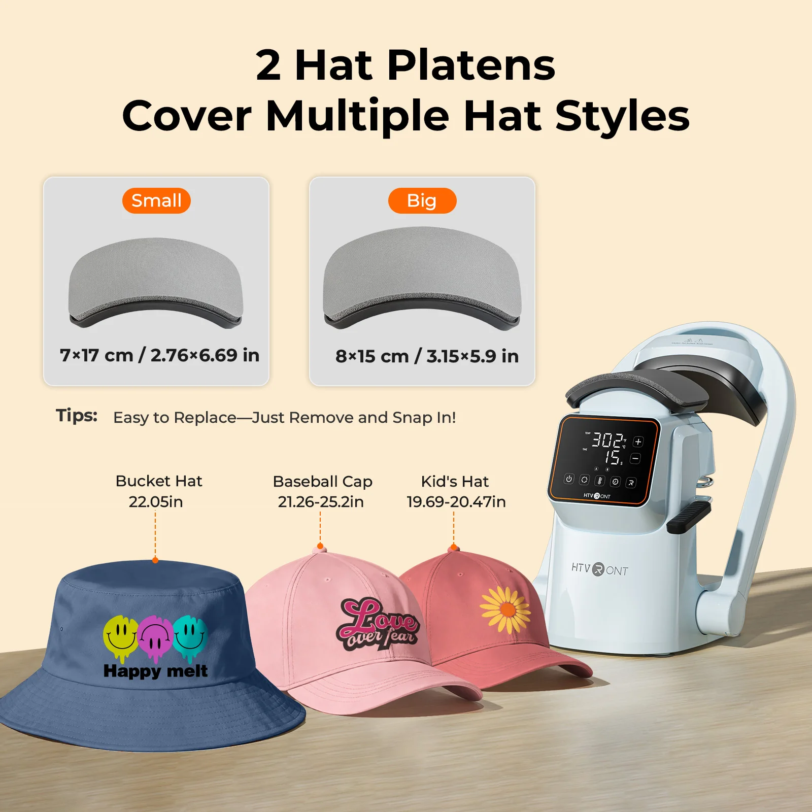 [All-in-One Kit]HTVRONT Auto Heat Press 15"x15"+Tumbler Press+a300 auto Hat Press Machine+All in Bundle - Image 15