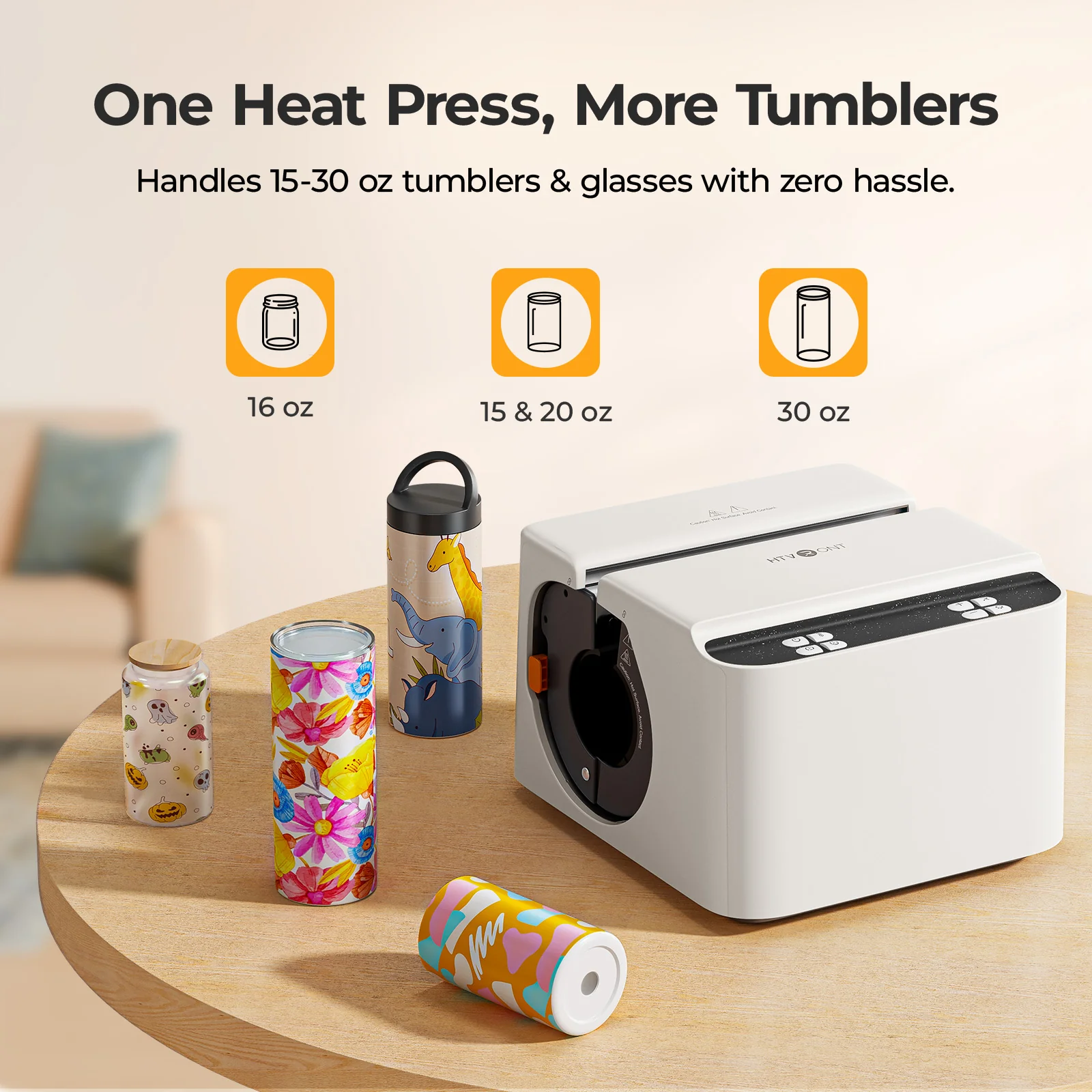 HTVRONT A200 Auto Tumbler Heat Press,  A200 Standard Kit A - Image 7