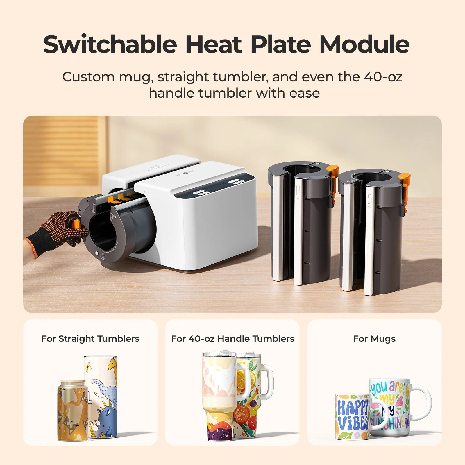 New！HTVRONT A200 Auto Tumbler Heat Press - Image 15