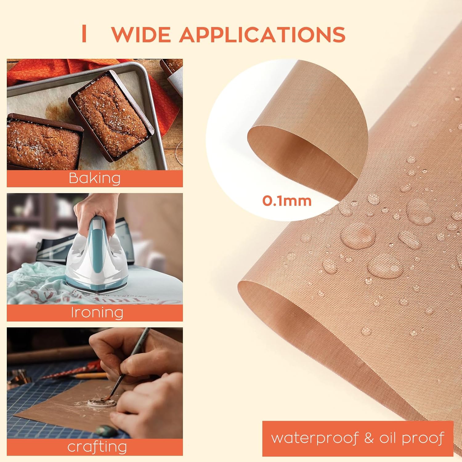 PTFE Sheet for Heat Press Heat Tape Bundle- 12" x 16" - Image 4