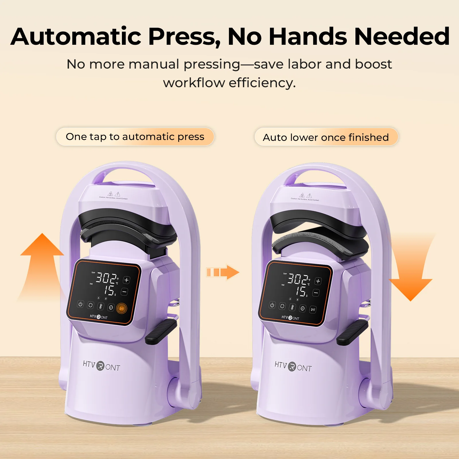 HTVRONT A300 Auto Hat Heat Press, Standard Kit - Image 20