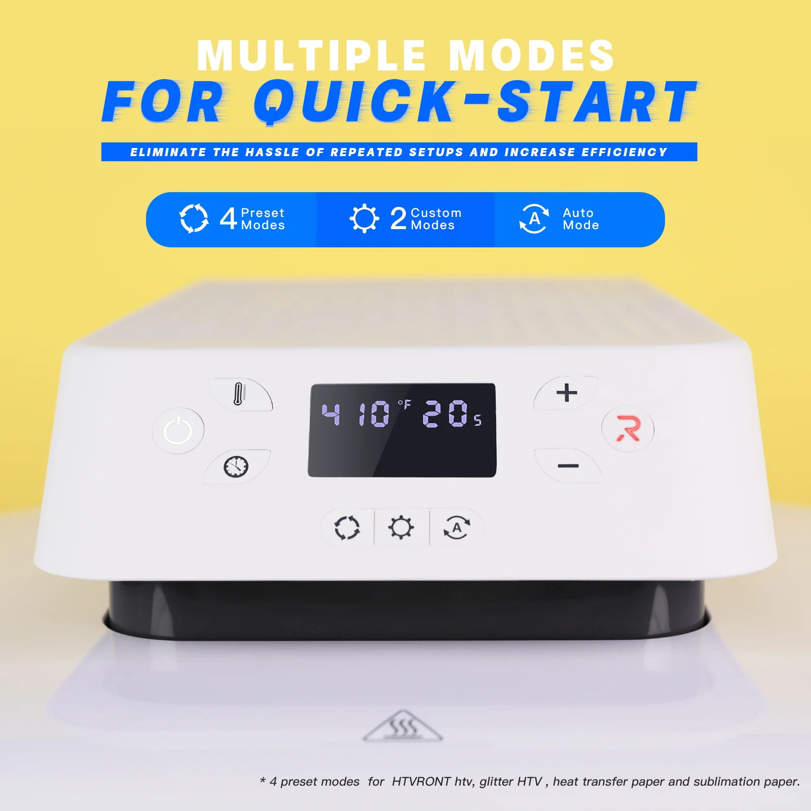 [Machine Bundle]HTVRONT Auto+Tumbler Heat Press Machine & Free Materials - Image 4