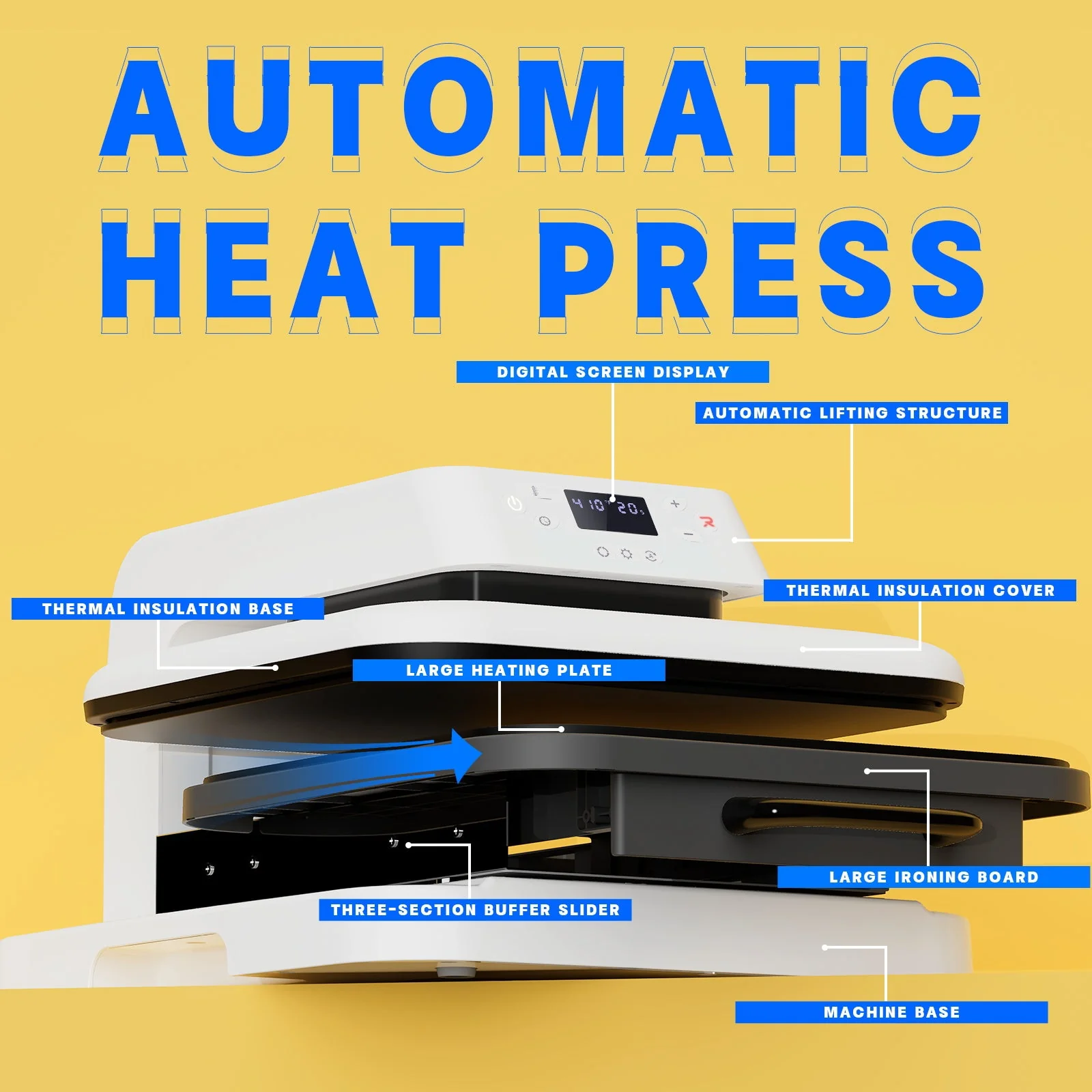 [Machine Bundle]HTVRONT Auto+Tumbler Heat Press Machine & Free Materials - Image 11