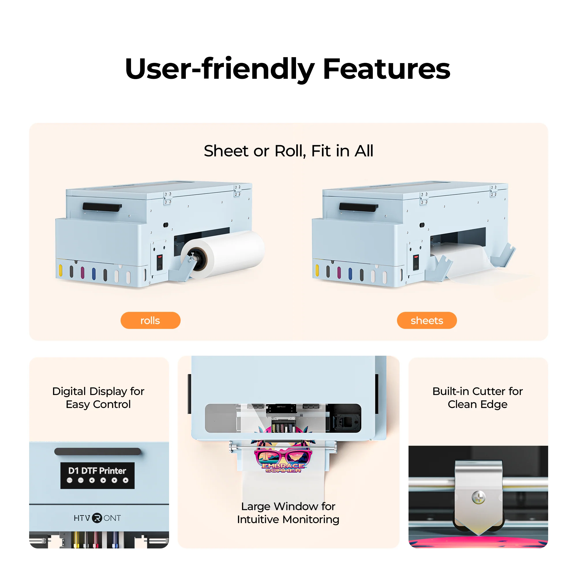HTVRONT D1 DTF Printer - Image 13