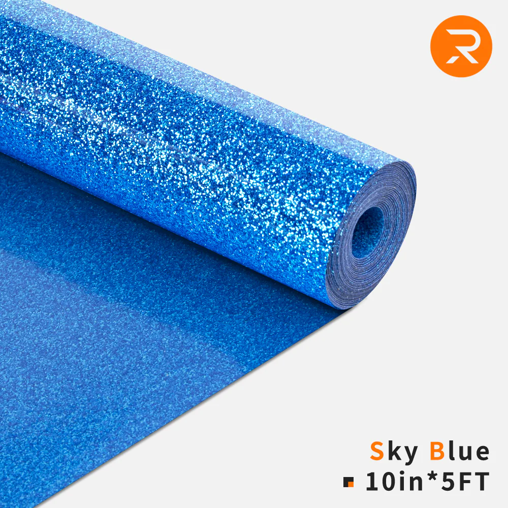 Glitter Heat Transfer Vinyl Rolls - 10" x 5FT / 15FT (11 Colors Available) - Image 7