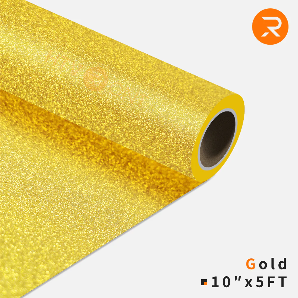 Glitter Heat Transfer Vinyl Rolls - 10" x 5FT / 15FT (11 Colors Available) - Image 8