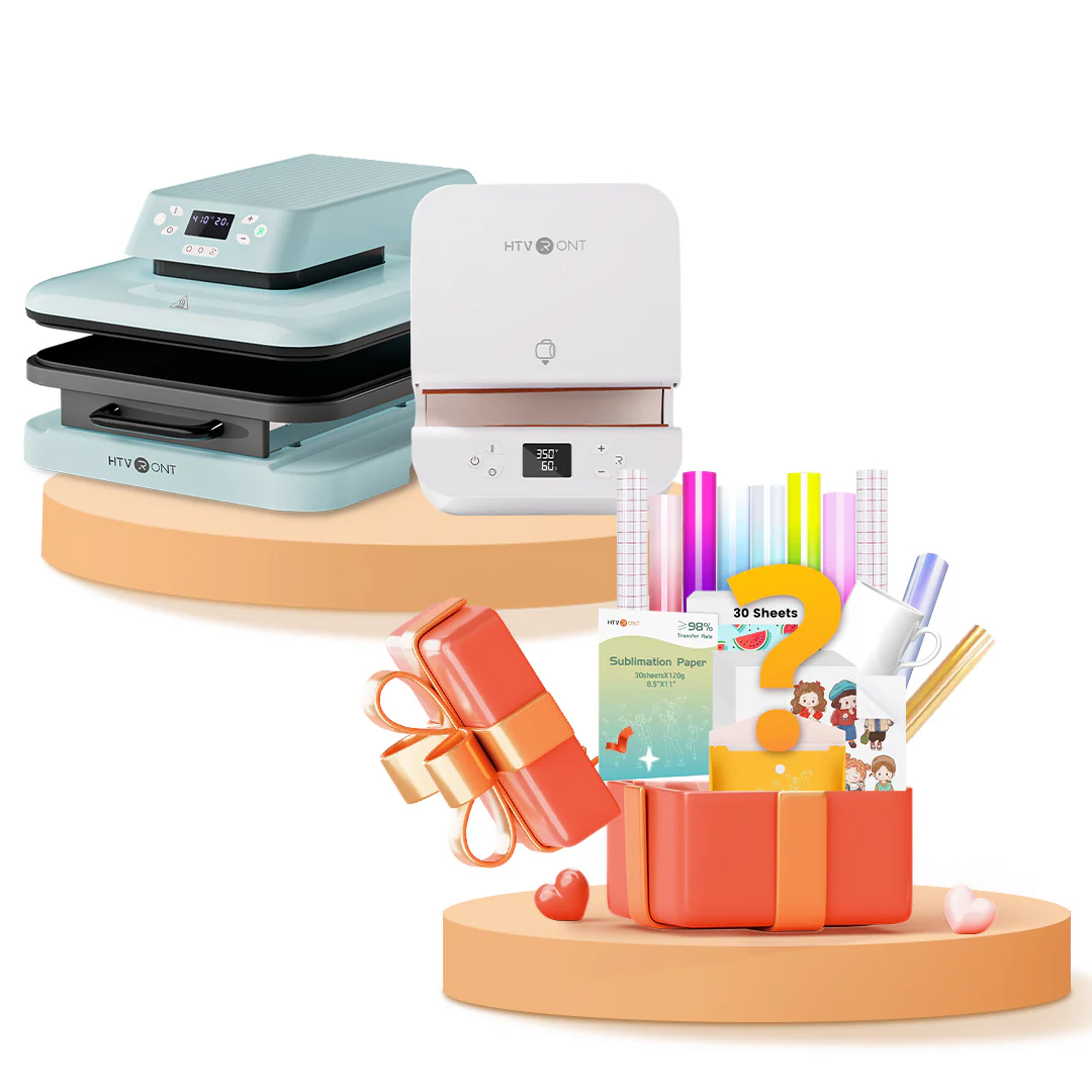 [Machine Bundle]HTVRONT Auto+Tumbler Heat Press Machine & Free Materials - Image 13